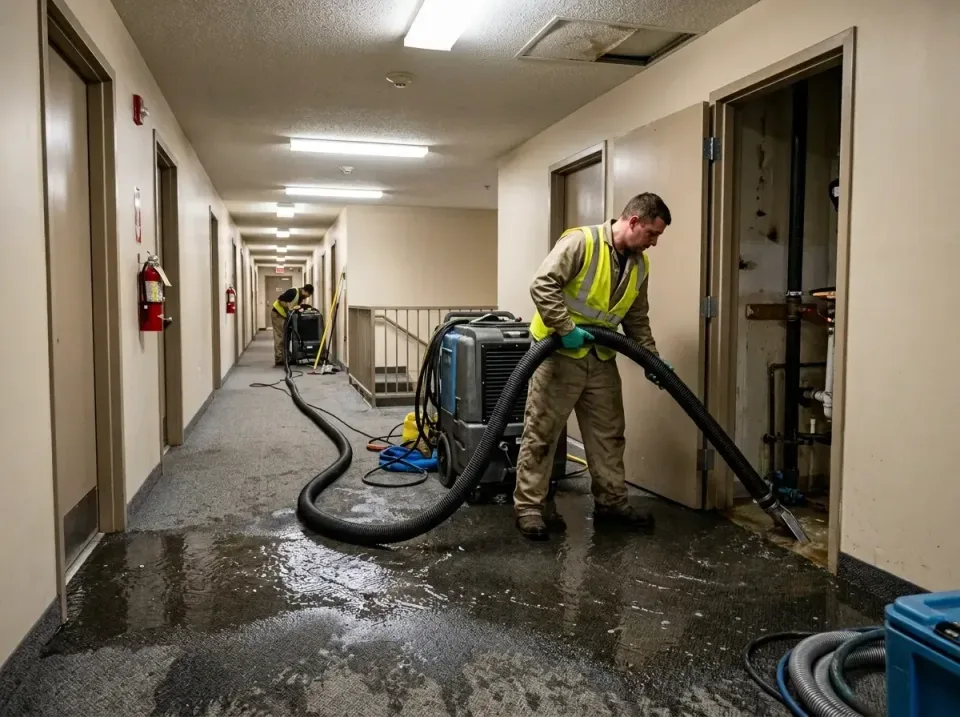 multi-unit-apartment-hallway-f-005 — frequently asked questions, Emergency Burst Pipe Water Extraction & Removal in Williman…